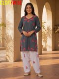 Ghulab Embroidered Cotton 2 Piece Suit for Women