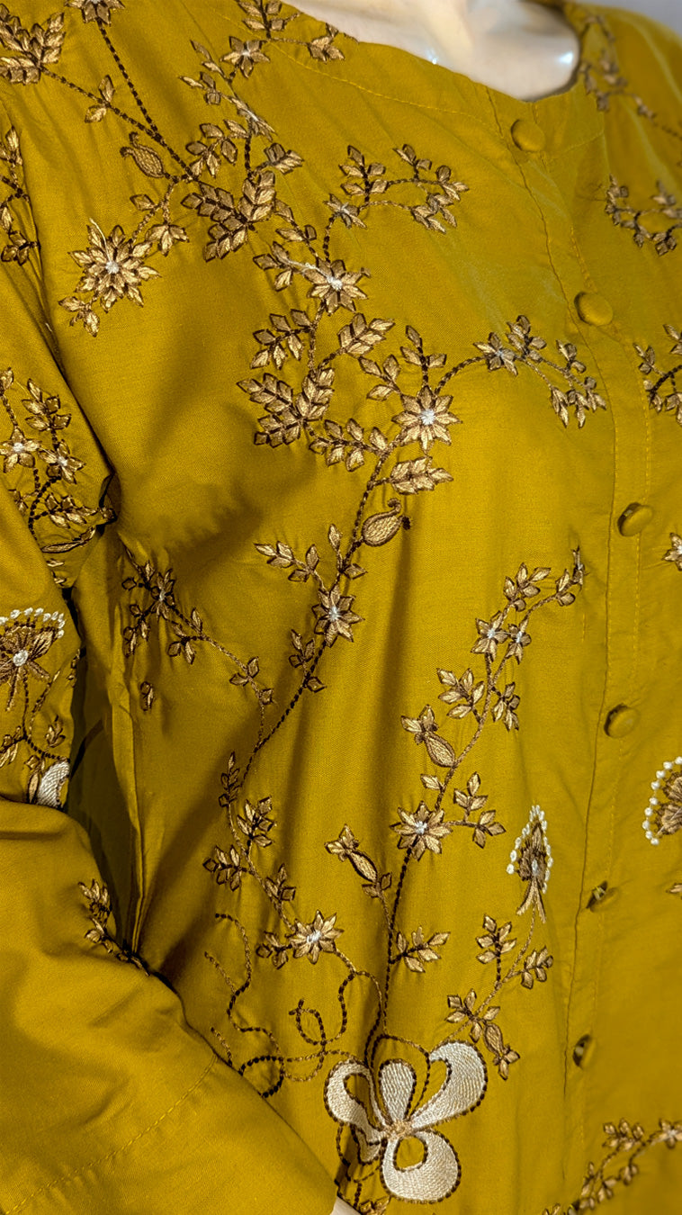Elsa – Heavy Embroidered 2-Piece Co-ord Set with Farshi Trouser | CLOTHWISE