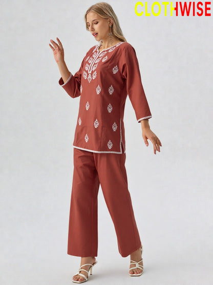 ZARIA – 2-Piece Cotton Co-Ord | where threads tell a story