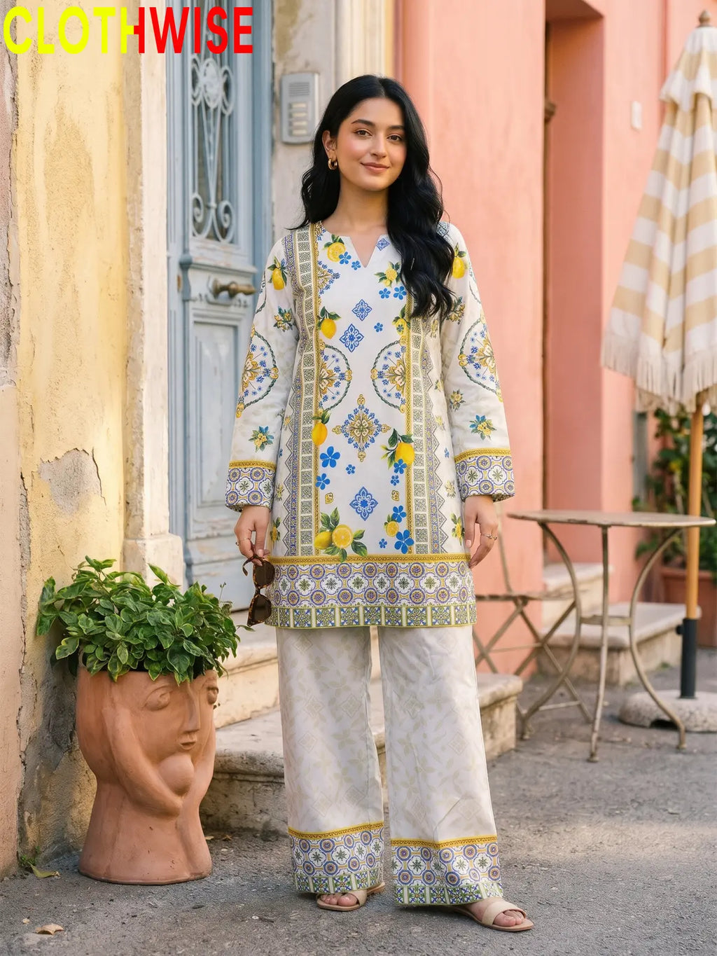 Garden Muse Printed 2-Piece Suit