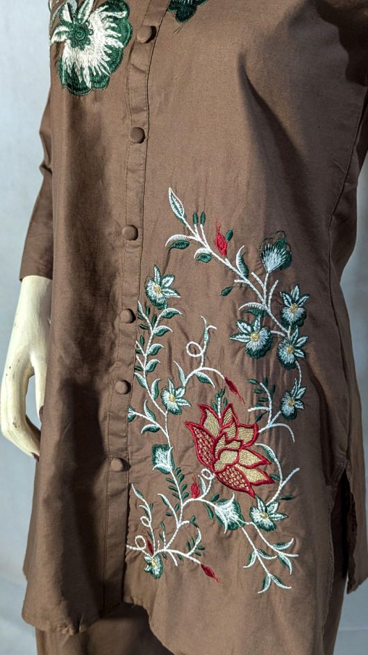 Lotus – Intricately Embroidered Co-ord Set by CLOTHWISE