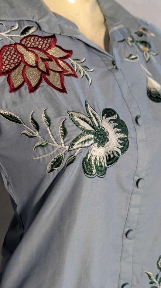 Lotus – Intricately Embroidered Co-ord Set by CLOTHWISE