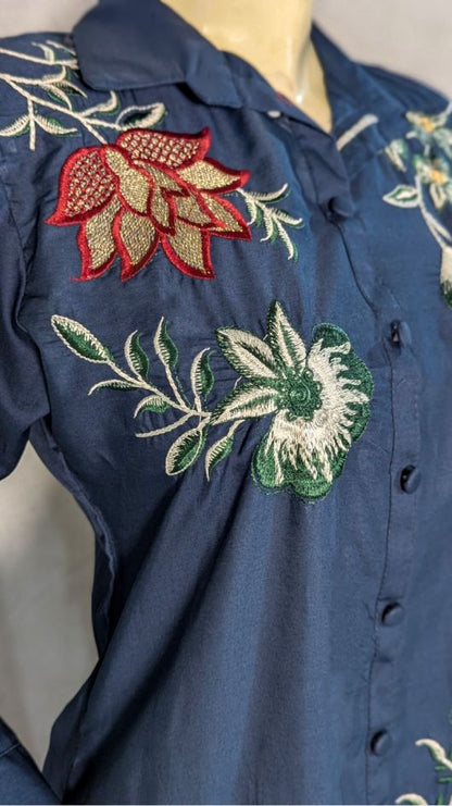 Lotus – Intricately Embroidered Co-ord Set by CLOTHWISE