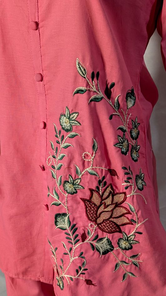 Lotus – Intricately Embroidered Co-ord Set by CLOTHWISE