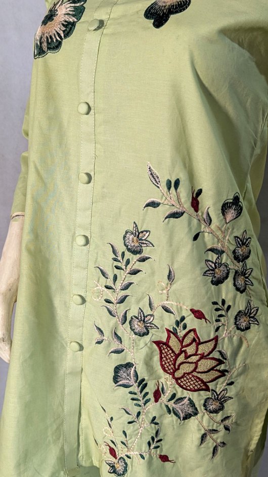 Lotus – Intricately Embroidered Co-ord Set by CLOTHWISE