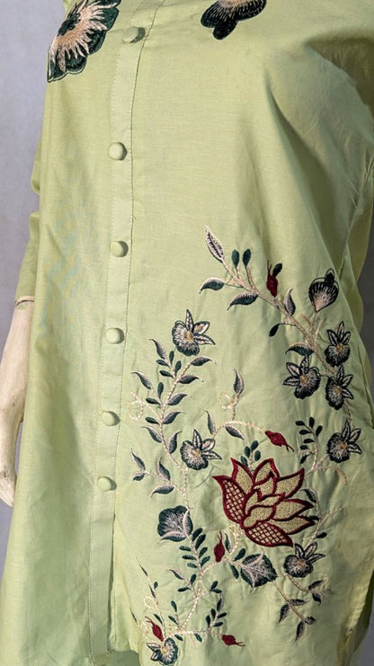 Lotus – Intricately Embroidered Co-ord Set by CLOTHWISE