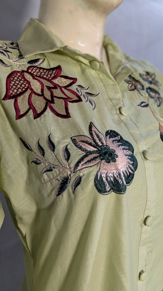 Lotus – Intricately Embroidered Co-ord Set by CLOTHWISE