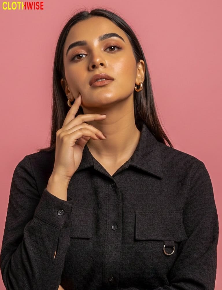 Urbanex – Western 2-Piece Lycra Black Co-Ord Set by Clothwise - Pakistani Women Pret | CLOTHWISE
