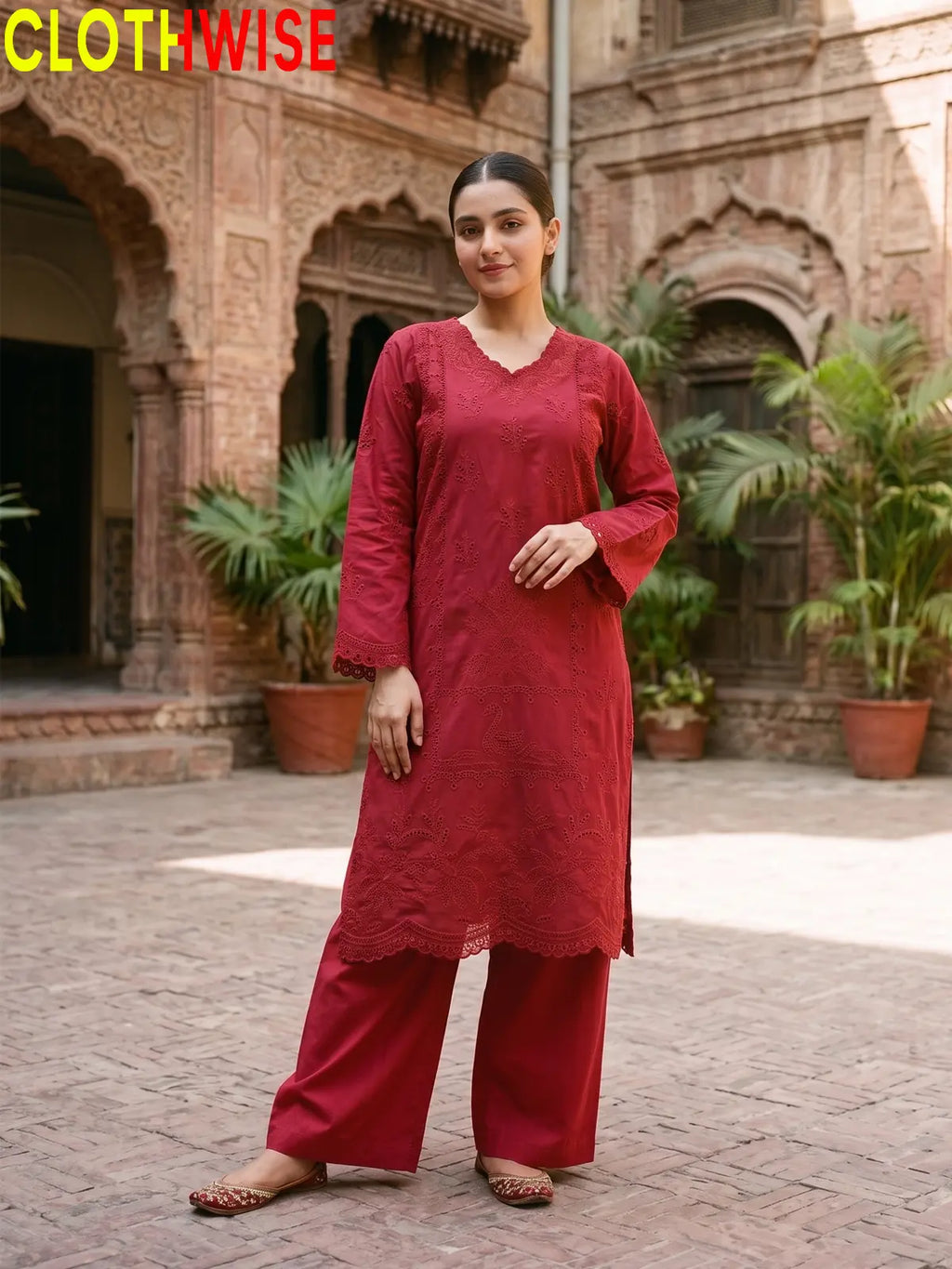 Mehrunisa – 2 & 3 Piece Embroidered Cutwork Lawn Suit with Chiffon Dupatta