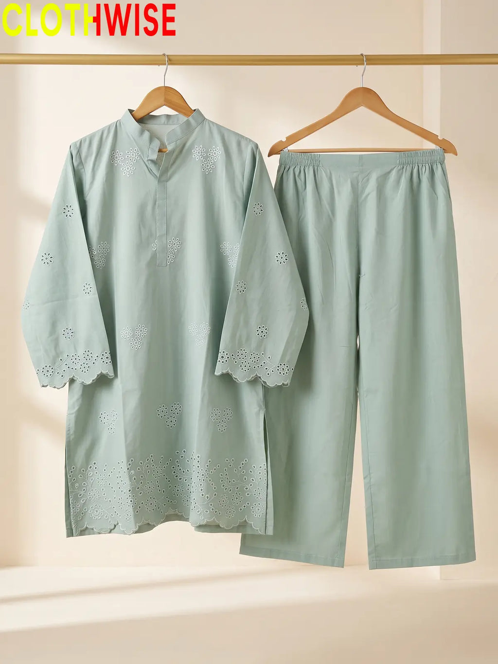 Zimal - Chikankari Embroidered 2Pc Cotton Suit | Eastern Wear