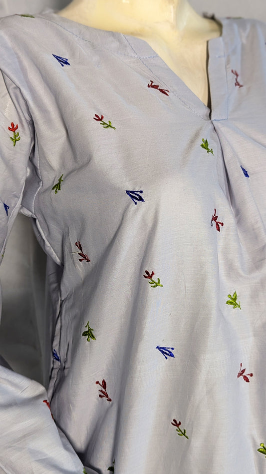 Blossom – Embroidered Co-ord Set with Side Pockets