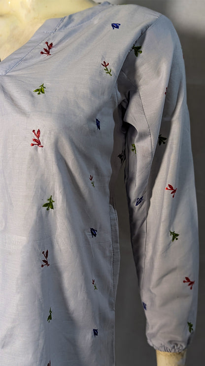 Blossom – Embroidered Co-ord Set with Side Pockets