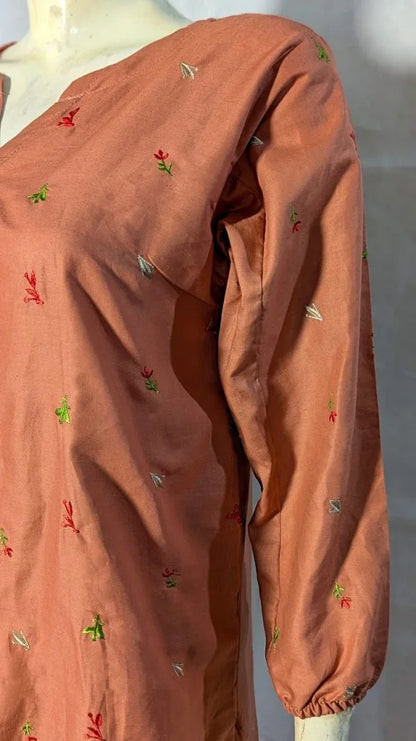 Blossom – Embroidered Co-ord Set with Side Pockets
