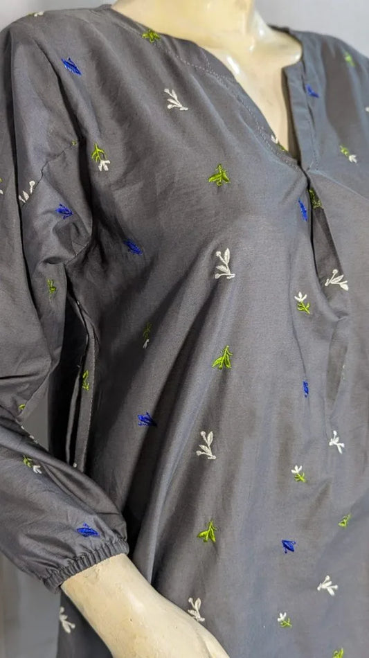 Blossom – Embroidered Co-ord Set with Side Pockets