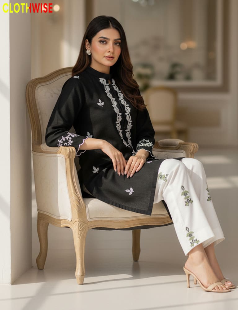 cotton embroidered co-ord set