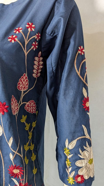ESMIRA – Heavy Embroidered Cotton Co-Ord Set (2-Piece)