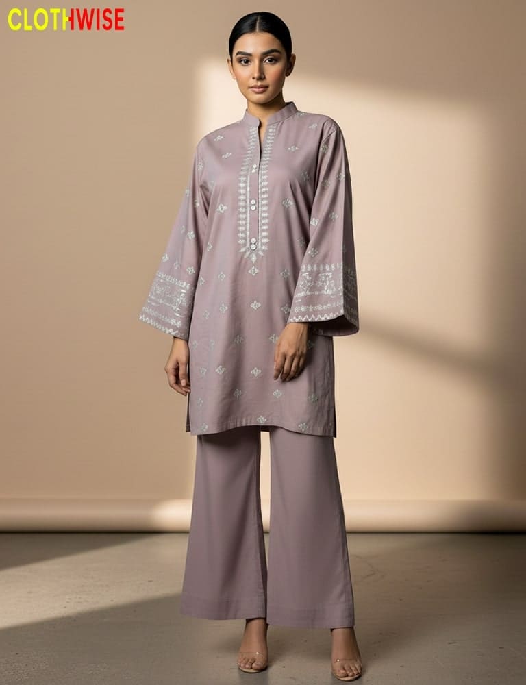 women wearing embroidered co-ord set by clothwise 