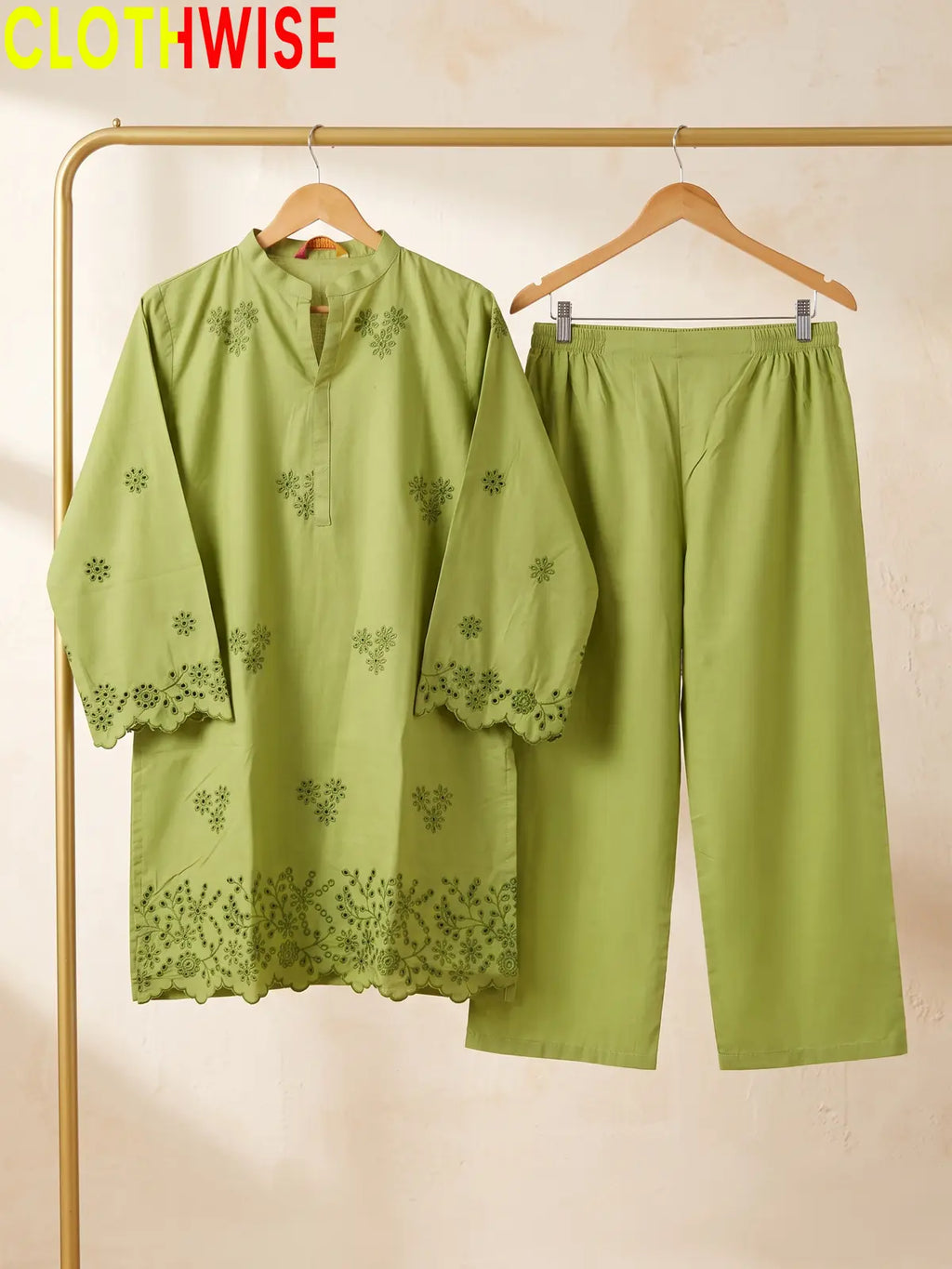 Zimal - Chikankari Embroidered 2Pc Cotton Suit | Eastern Wear