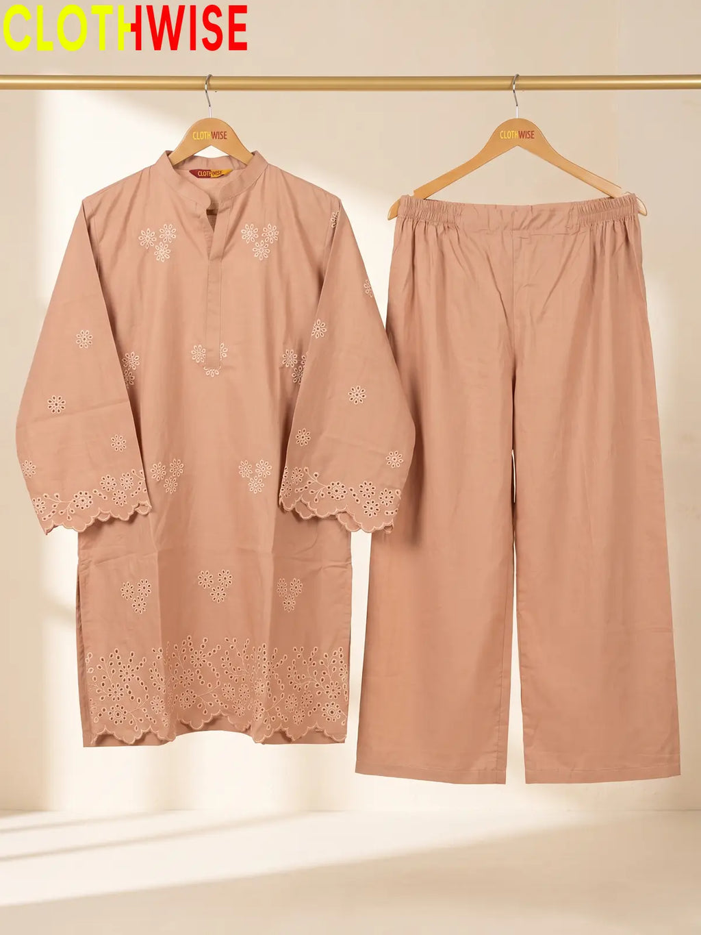 Zimal - Chikankari Embroidered 2Pc Cotton Suit | Eastern Wear