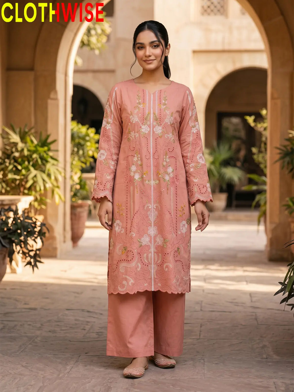 Dilkash – 3 Piece & 2 Piece Embroidered Lawn Suit with Embroidered Chiffion Dupatta