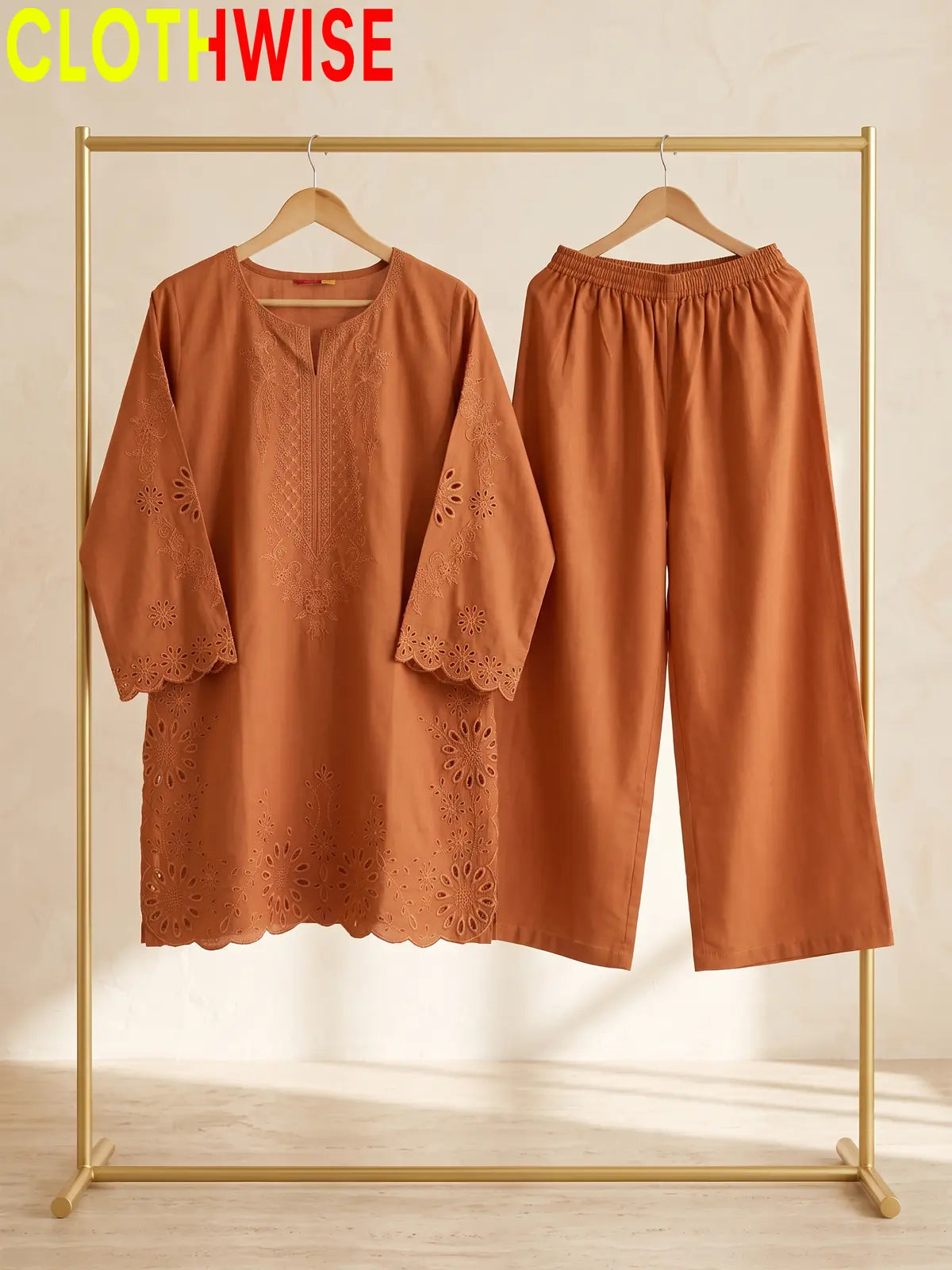 Flavia – Embroidered 2 Piece Co-ord Set for Women | Clothwise