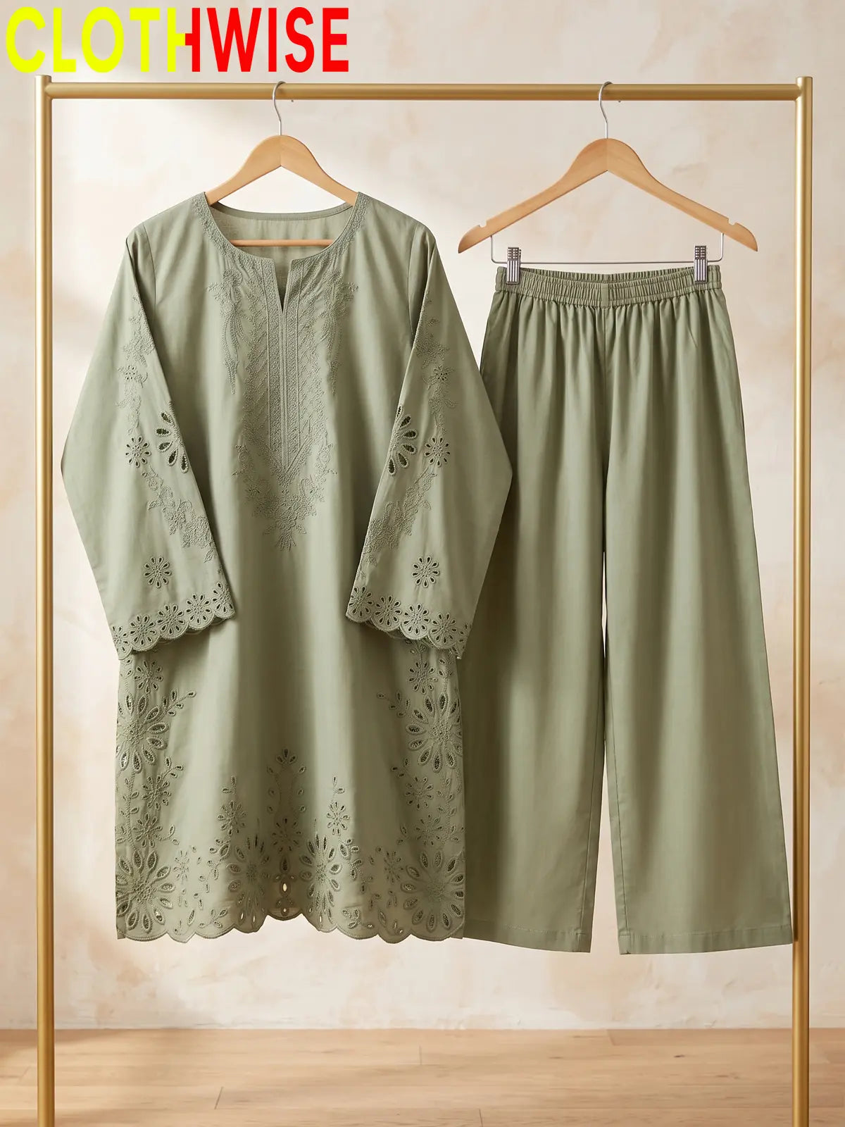 Flavia – Embroidered 2 Piece Co-ord Set for Women | Clothwise
