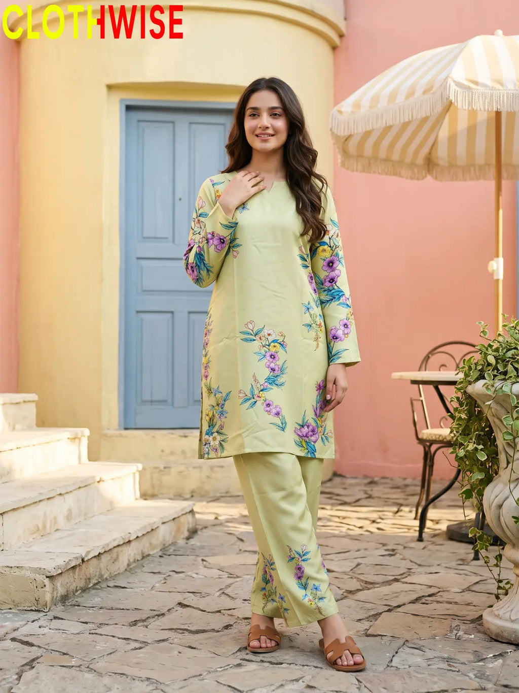 Garden Muse Printed 2-Piece Suit