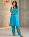 Zayra - Azure Sky Printed 2 Piece Lawn Suit - Pakistani Women Pret | CLOTHWISE