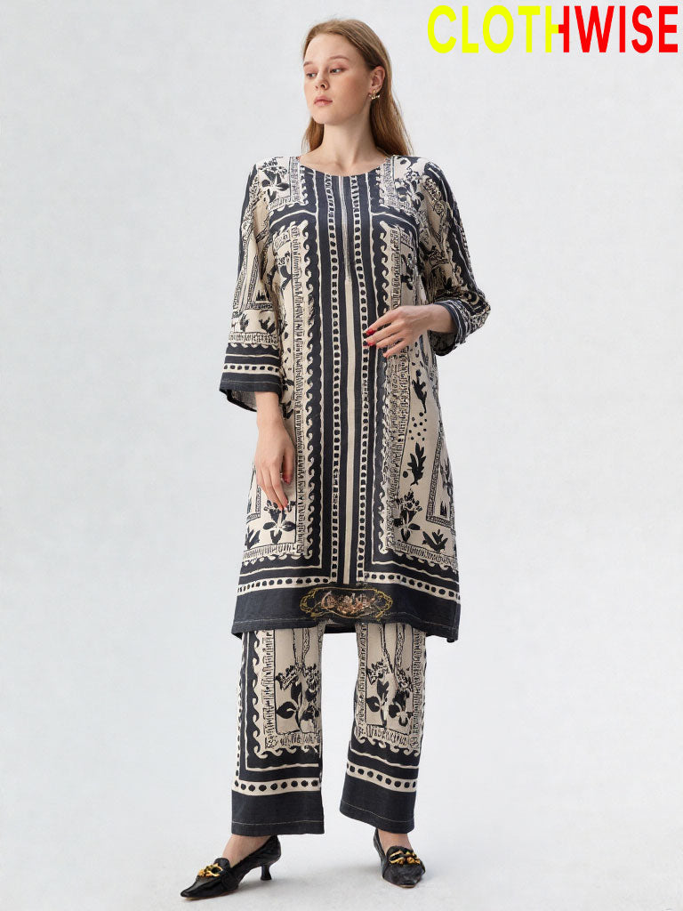 Slub Essence – 2PC Printed Slub Lawn by Clothwise