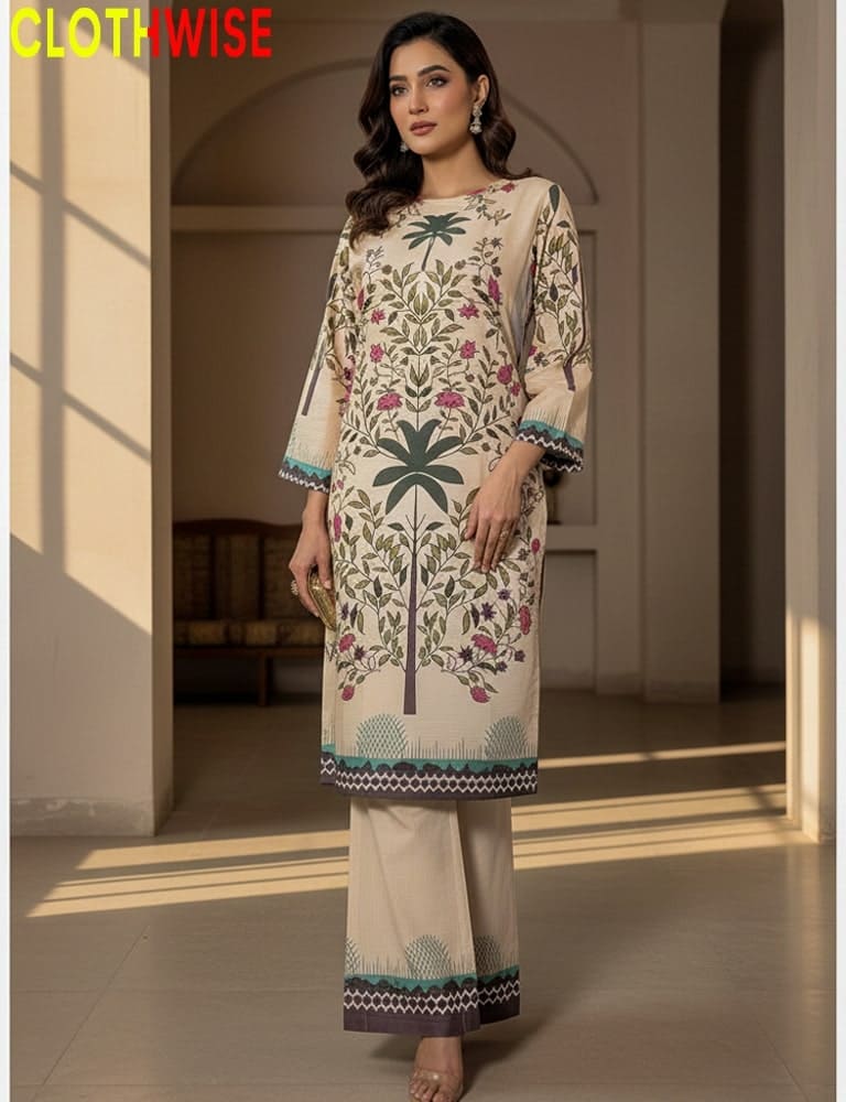 digital printed slub lawn shirt trouser by Clothwise