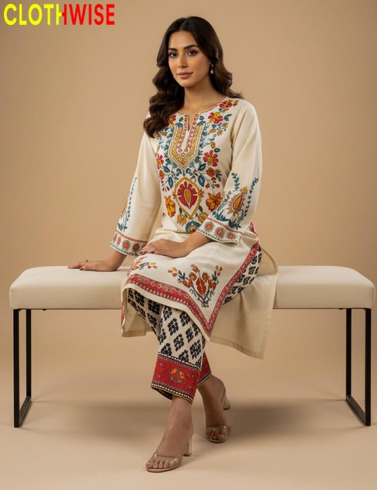 Year-round wear slub lawn co-ord set by Clothwise