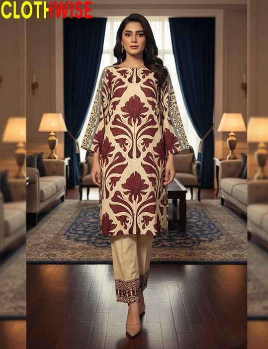 women wearing slub lawn 2-pcs by clothwise