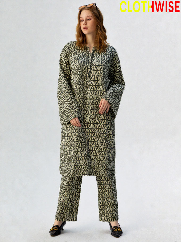 Slub Essence – 2PC Printed Slub Lawn by Clothwise