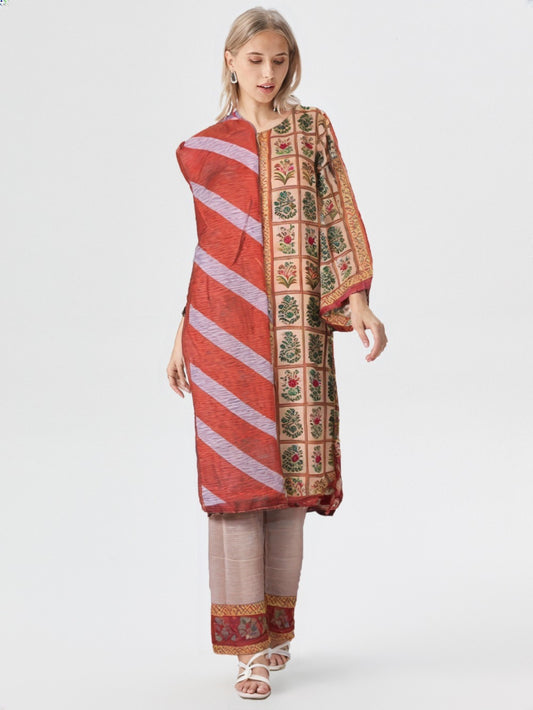 Slub Essence – 3-PCS/2PC Printed Slub Lawn by Clothwise