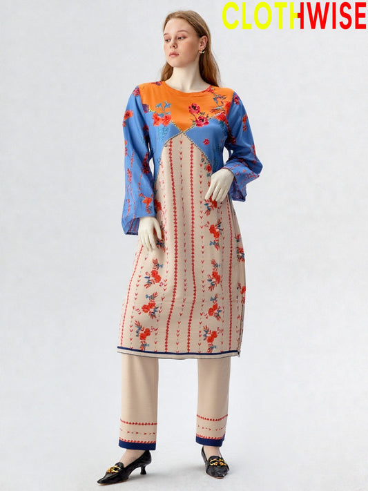 Slub Essence – 2PC Printed Slub Lawn by Clothwise