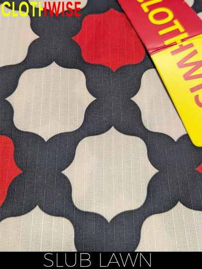 Amara Long Edition –  Peach Signature Crepe Silk/Slub Lawn 2-Piece