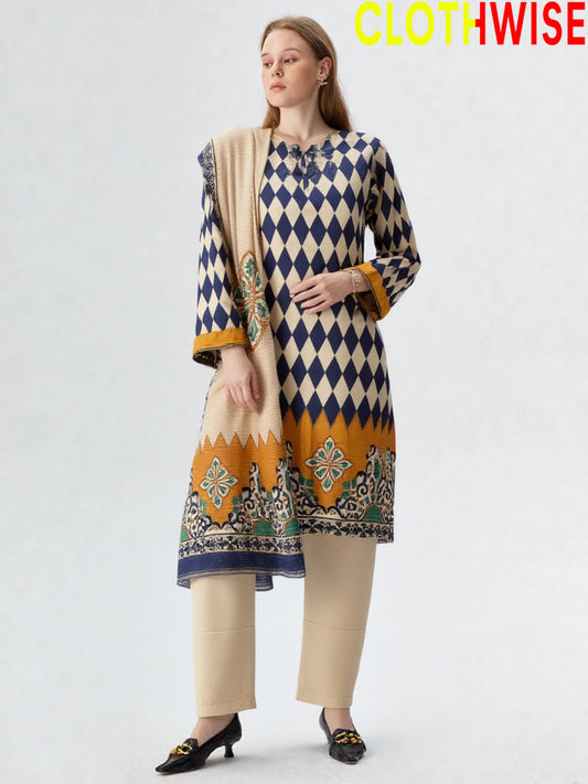Slub Essence – 2PC/3-PCS Printed Slub Lawn by Clothwise