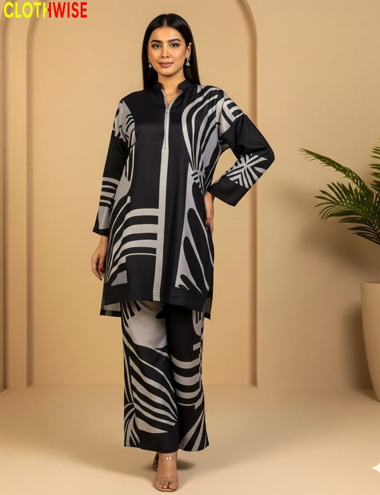 Bivossa – Winter Viscose Silk Printed Co-Ord Set