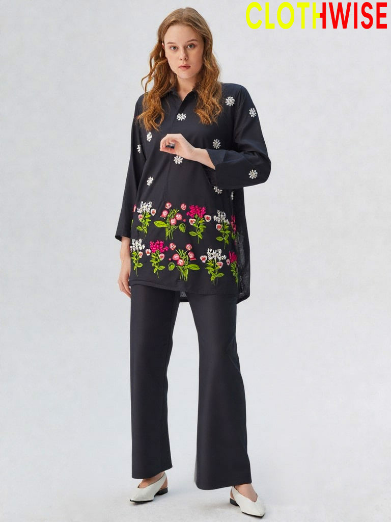 Noor – Aesthetic Embroidered Co-Ord Set