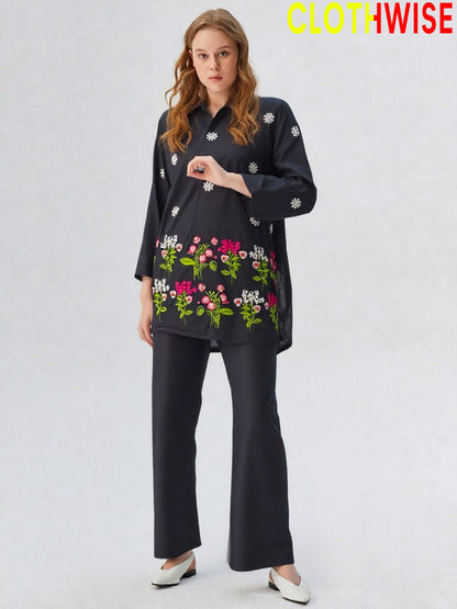 Noor – Aesthetic Embroidered Co-Ord Set