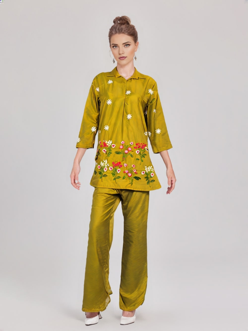 Noor – Aesthetic Embroidered Co-Ord Set