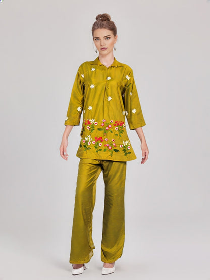 Noor – Aesthetic Embroidered Co-Ord Set