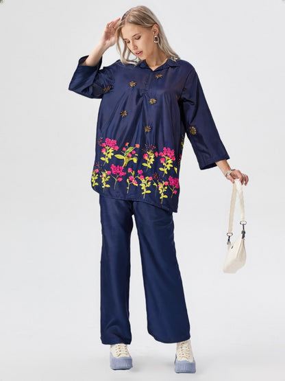 Noor – Aesthetic Embroidered Co-Ord Set