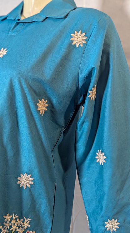Noor – Aesthetic Embroidered Co-Ord Set