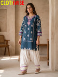 Zarmeen – Embroidered Cotton Kurta Shalwar Set | Clothwise